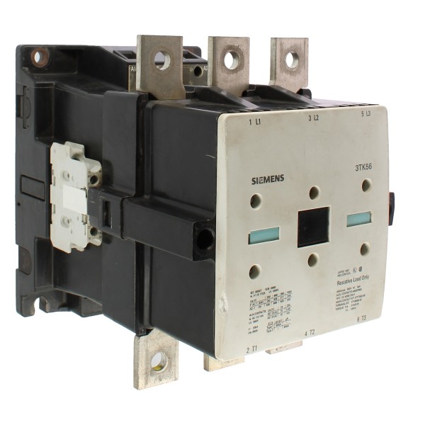 Siemens 3tk56220af0 contactor s12, 3 poles ac3, 200kw 400/380v, 2na+2nc, 110vac